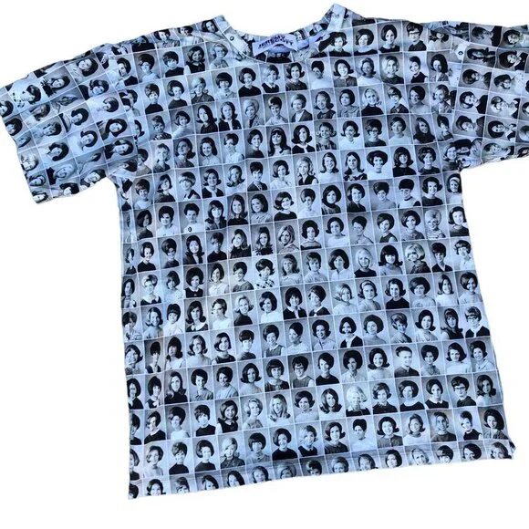 Rare Jeremy Scott Yearbook Photo Shirt Medium - Picture 7 of 8